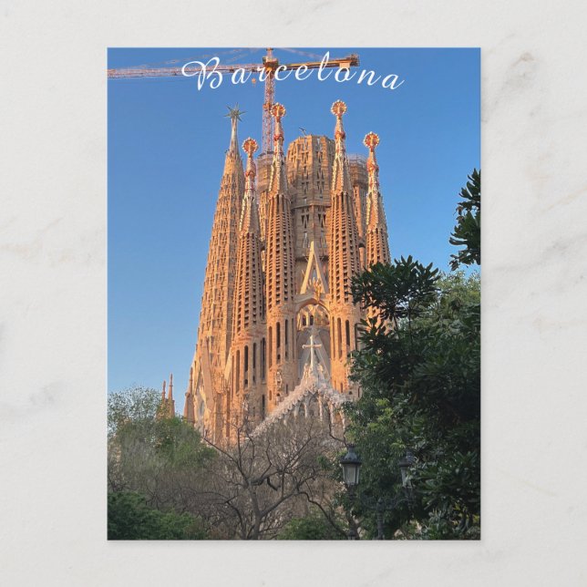 Cartão Postal Barcelona - Sagrada Família (Frente)