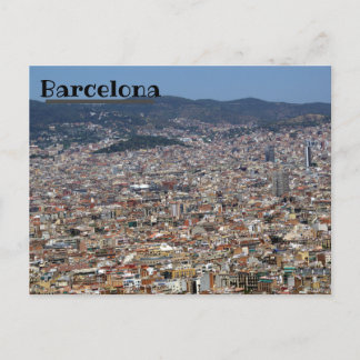 Cartão Postal Barcelona Skyline