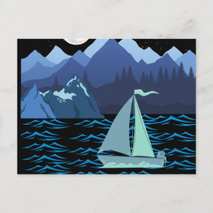 Cartão Postal Barco