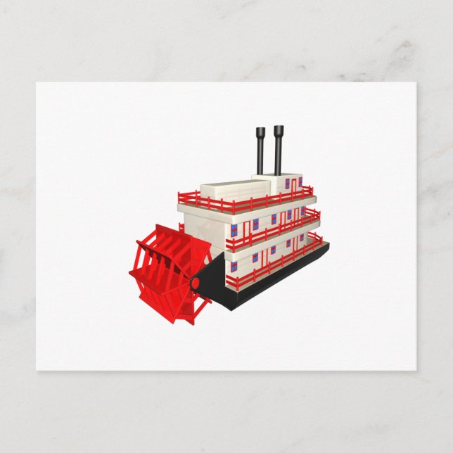 Cartão Postal Barco a vapor (Frente)