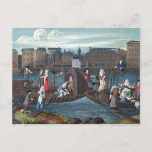 Cartão Postal Barco Compre e à lavandaria no Quai