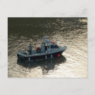 Cartão Postal Barco de Pesca, Baía de Cardiff