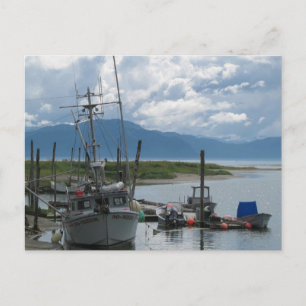 Cartão Postal Barco de Pesca do Alasca