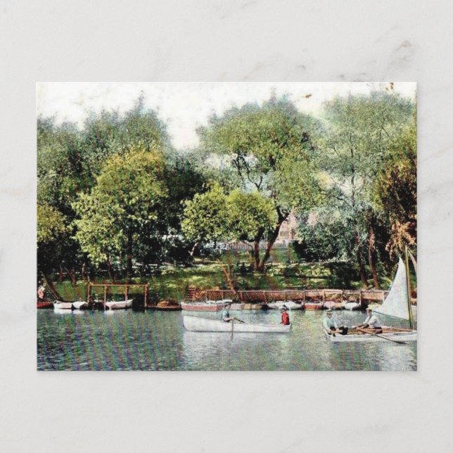 Cartão Postal Barco do rio russo (Frente)