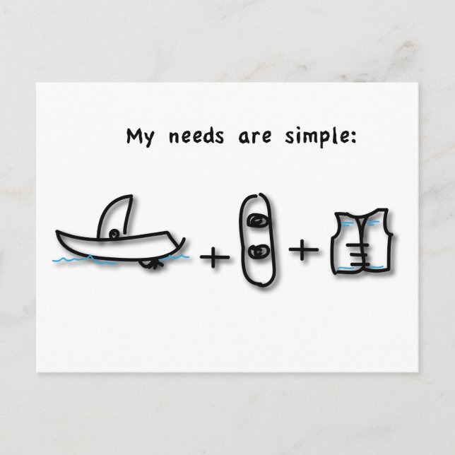 Cartão Postal Barco é tudo que preciso (Frente)