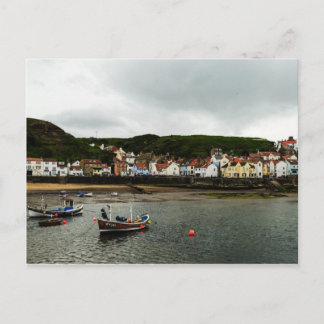Cartão Postal Barco em Staithes