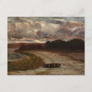 Cartão Postal Barco na margem - Edward Mitchell Banister