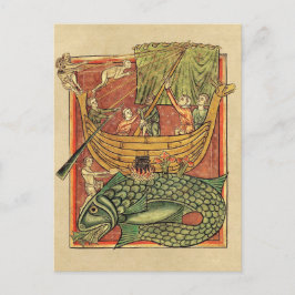 Cartão Postal Barco Naufragado em Baleia