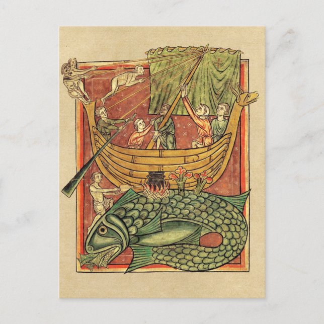 Cartão Postal Barco Naufragado em Baleia (Frente)