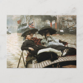 Cartão Postal Barco no porto