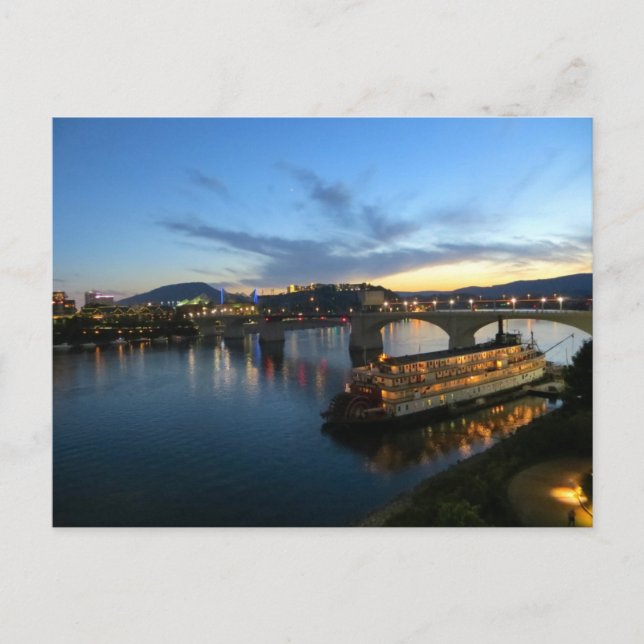 Cartão Postal Barco no rio (Frente)