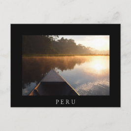 Cartão Postal Barco no rio do Amazonas