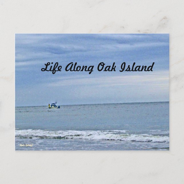 Cartão Postal Barco Nos Mares (Frente)