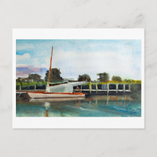 Cartão Postal Barco nos Norfolk Broads