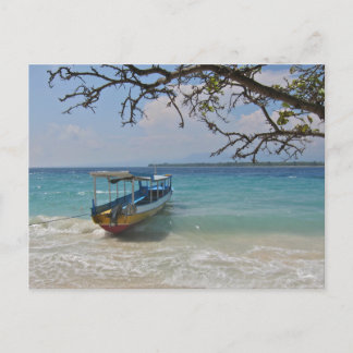 Cartão Postal Barco nos trópicos