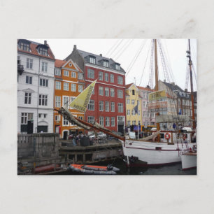 Cartão Postal barco nyhavn