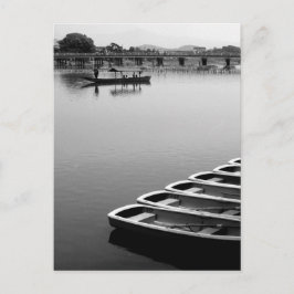 Cartão Postal Barcos a Remo: Arashiyama, Kyoto, Japão