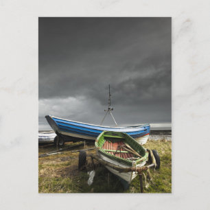 Cartão Postal Barcos a Remo Na Costa   Inglaterra