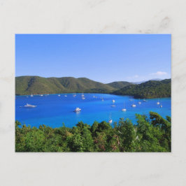 Cartão Postal Barcos à vela, Baía Maho, Rua John, U.S.V.I. Cartã