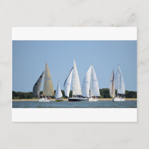 Cartão Postal Barcos à vela em 4 de julho