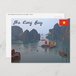 Cartão Postal Barcos à vela em Ha Long Bay - Vietname, Ásia