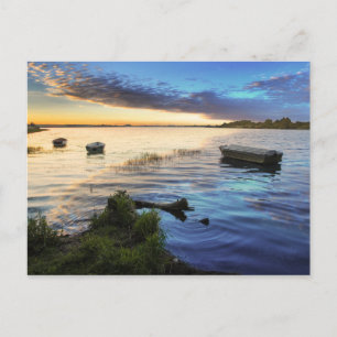 Cartão Postal Barcos À Vela Reflexos Do Sol