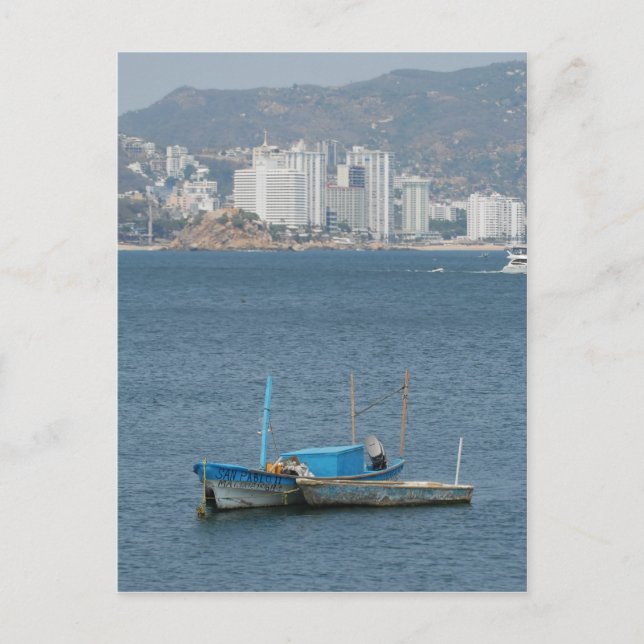 Cartão Postal Barcos Acapulco 2 (Frente)