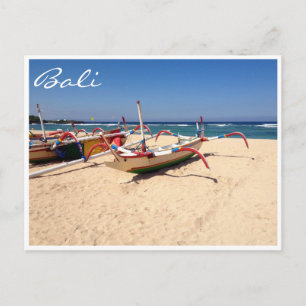 Cartão Postal barcos de nusa dua
