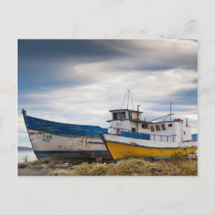 Cartão Postal Barcos de pesca