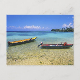 Cartão Postal Barcos de Pesca, Praia de Boston, Port Antonio,