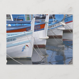 Cartão Postal Barcos de pesca provençais típicos pintados em 2
