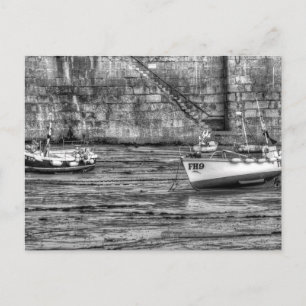 Cartão Postal Barcos De Pesca Recém-Chegados