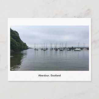 Cartão Postal Barcos em Aberdour Harbor