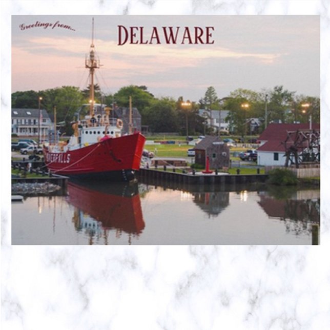 Cartão Postal Barcos em Delaware (Criador carregado)
