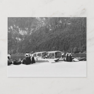 Cartão Postal Barcos em Konigssee, c.1910