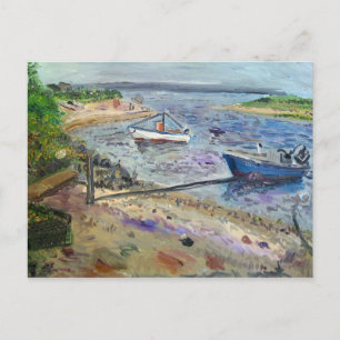 Cartão Postal barcos em napeaque, Hamptons