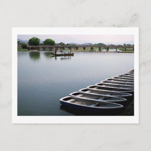 Cartão Postal Barcos-Linha: Arashiyama, Cartão-Postal de Quioto