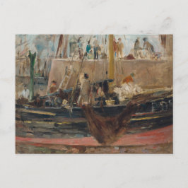 Cartão Postal Barcos no Cais | Berthe Morisot