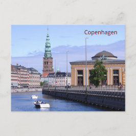 Cartão Postal Barcos no Canal de Frederiksholms em Copenhague