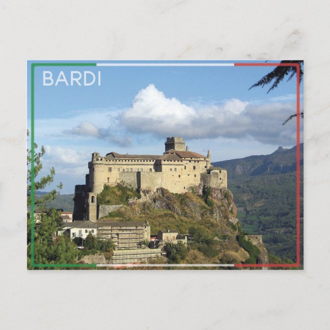 Cartão Postal Bardi - Castelo de Bardi - Itália (Frente)