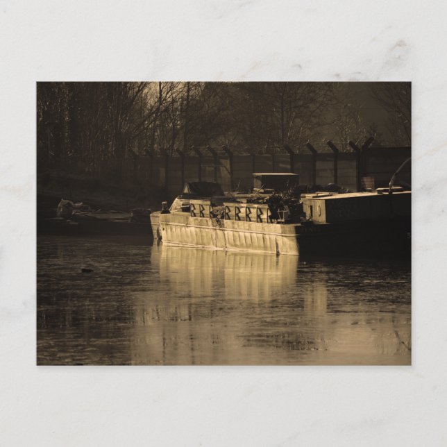 Cartão Postal Barge de Trabalho (Frente)