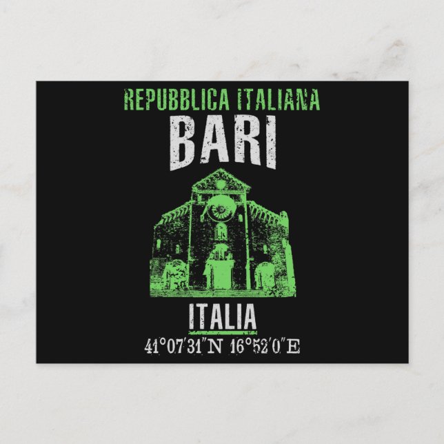Cartão Postal Bari (Frente)