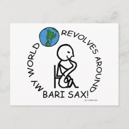 Cartão Postal Bari Sax - O Mundo Revola-se