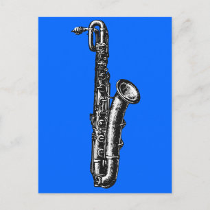 Cartão Postal Baritone Saxofone