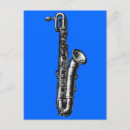 Cartão Postal Baritone Saxofone