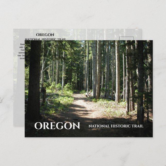Cartão Postal Barlow Road, Oregon National Historic Trail Postca (Frente/Verso)