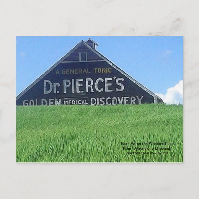 Cartão Postal Barn Ad on the Western Plain (Frente)