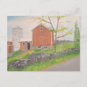 Cartão Postal Barn no outono Warwick NY
