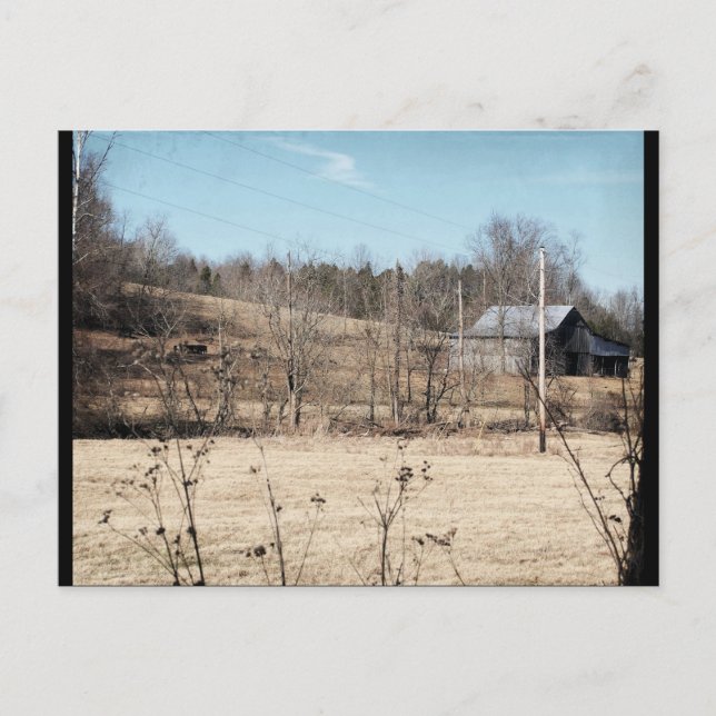 Cartão Postal Barn on a Hill (Frente)