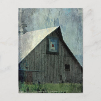 Cartão Postal Barn Quilt Grunge